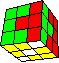 incomplete cube in cube back - unvollständiger Würfel im Würfel hinten