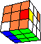 2 horizontal bars with 2 edges back #1 - 2 horizontale Säulen mit 2 Kanten #1 hinten