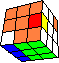 2 horizontal bars with 2 edges back #1 - 2 horizontale Sulen mit 2 Kanten #1 hinten