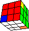 pairy commata cube back - paariger Kommata Würfel hinten
