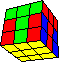 4 T cycled around the cube back - 4 T um den Würfel herum gedreht hinten