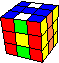 4 equal columns 1 edge ring - 4 gleiche Säulen 1 Kantenring