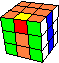 4 equal columns 2 swapping edges - 4 gleiche Säulen 2 getauschte Kanten