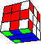 corner cube in cube back - Ecken-Würfel im Würfel hinten