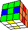 6 cycled H's (half board) back - 6 gedrehte H's (halbes Schachbrett) hinten