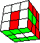 stripes in cube #1 back - Streifen im WÜrfel #1 hinten