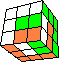 stripes in cube #6 back - Streifen im WÜrfel #6 hinten