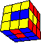 stripes in cube #8 back - Streifen im WÜrfel #8 hinten