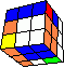column cube in cube back - Säulen-Würfel im Würfel hinten