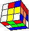 column cube in cube #2 back - Säulen-Würfel im Würfel #2 hinten