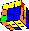 column cube in cube #3 back - Säulen-Würfel im Würfel #3 hinten