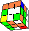 column cube in cube #4 back - Säulen-Würfel im Würfel #4 hinten