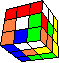complex commata cube #1 back - komplexer Kommata-Würfel #1 hinten