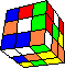 complex commata cube #1 back - komplexer Kommata-Würfel #1 hinten