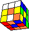 complex commata cube #3 back - komplexer Kommata-Würfel #3 hinten