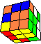 complex line around cube in cube #1 back - komplexe WÜrfel im WÜrfel Linie #1 hinten