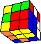 complex line around cube in cube #2 back - komplexe WÜrfel im WÜrfel Linie #2 hinten