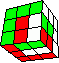stripes in cube #7 back - Streifen im WÜrfel #7 hinten