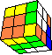 4 Square Blocks #2 back - 4 quadratische Blöcke #2 hinten