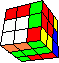 4 Square Blocks #1 back - 4 quadratische Blöcke #1 hinten