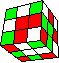 chain of corners and edges, two corners twisted (cube in cube in cube) #2 back - Kanten-Ecken-Kette (WÜrfel im WÜrfel im WÜrfel) #2 hinten