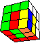 cube in cube with multiple flags back - Würfel im Würfel mit mehrfachen Fahnen hinten
