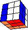 bull's eye / block in cube back - Bullauge / Quader im WÜrfel hinten
