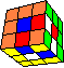 odd edge rings in cube in cube #1 back - ungerade Kantenringe im Würfel im Würfel #1 hinten