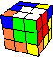 cube in cube with corner breaks - Würfel im Würfel mit Unterbrechungen durch Ecken