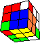 cube in cube with corner breaks back - Würfel im Würfel mit Unterbrechungen durch Ecken hinten