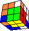 angle cube in cube back - Winkel-Würfel im Würfel hinten