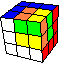 cube in cube in opposite color stripes #3 - Wrfel im Wrfel in gegenstzlichen Streifenfarben #3