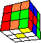 cube in cube mixed with 4 edges back - Würfel im Würfel gemischt mit 4 Kanten hinten