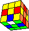 90° ring, 180° ring, two edges in a space diagonal back - 90° Ring, 180° Ring, zwei Kanten in einer Raumdiagonale hinten