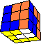 incomplete cube in cube back - unvollständiger Würfel im Würfel hinten