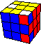 2 broken commas on top of each other, the 2 edges in back - 2 gebrochene Kommas, übereinander die Ecken, hinten die Kanten