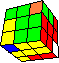 odd commata cube #1 back - ungerader Kommata-Würfel im Würfel #1 hinten