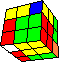 odd commata cube #3 back - ungerader Kommata-Würfel im Würfel #3 hinten