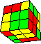 odd commata cube #4 back - ungerader Kommata-Würfel im Würfel #4 hinten