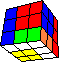 cube with elements back - Würfel mit Elementen hinten