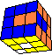 1 angle over the whole cube back - 1 Winkel ber den ganzen Wrfel hinten